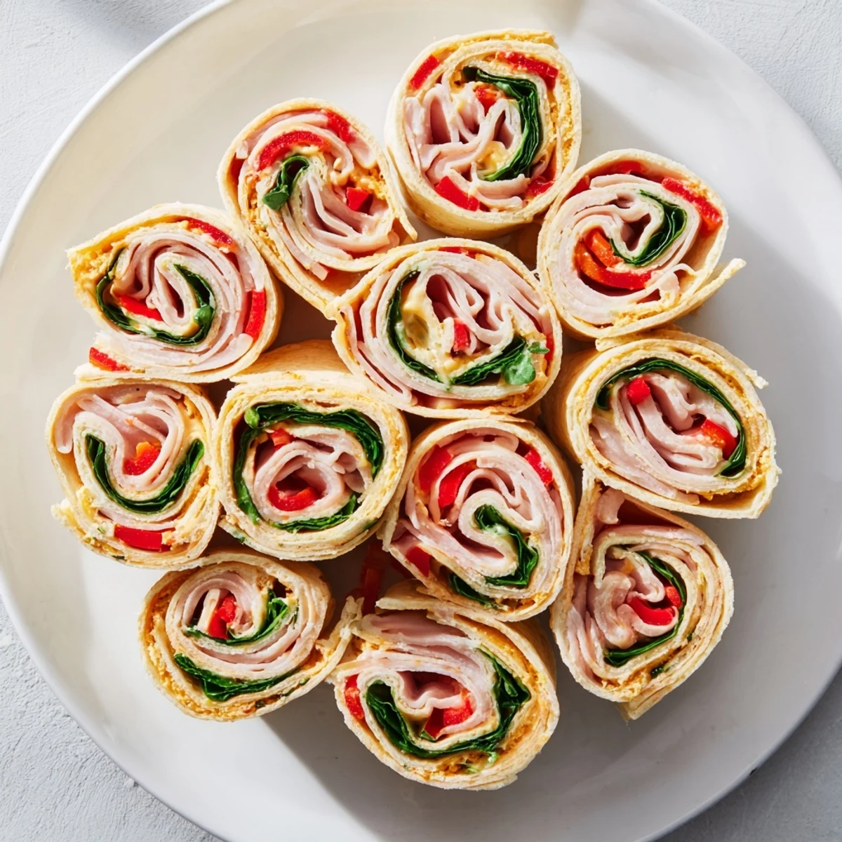 Turkey Provolone Pinwheels