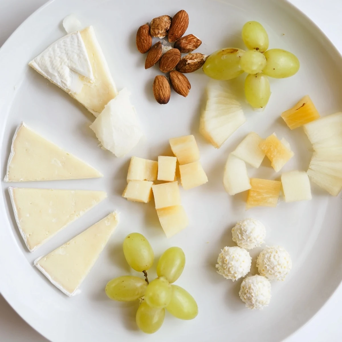Bridal Shower Bubbly Board: A gorgeous spread with cheeses, fruits, and sparkling wine for a celebration.