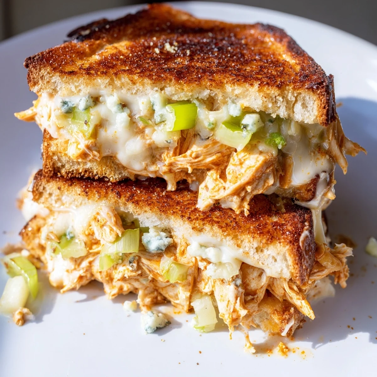 Buffalo Chicken Grilled Cheese
