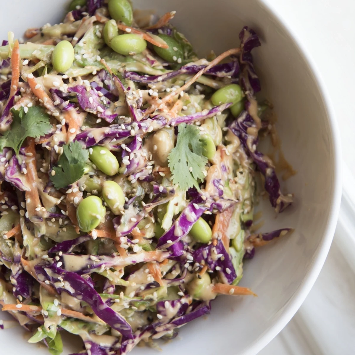 Serve this Crunchy Thai Peanut Salad with lime wedges for a refreshing, protein-packed vegetarian lunch.