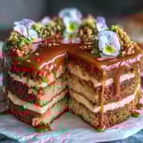 Graduation Cake Floral Gold