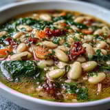 Tuscan White Bean Spinach Soup