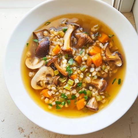 Wild Mushroom Barley Soup