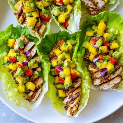 Chicken Mango Salsa Wraps