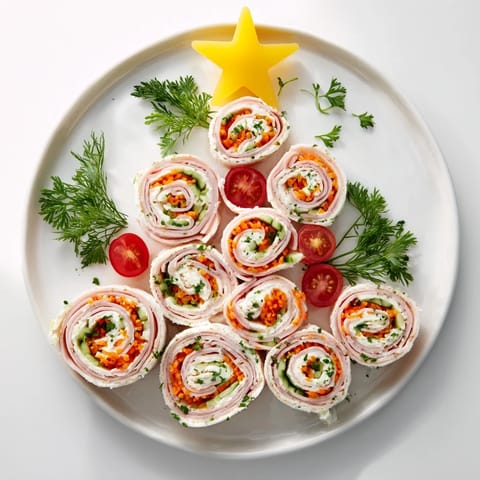These Savory Bites: Smoked Turkey Pinwheels Tree offer a delicious mix of turkey, veggies, perfect for the holidays.