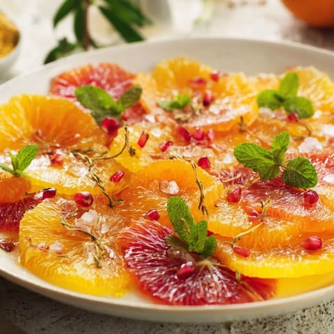 Vibrant Fruit Board with a citrus garland, a refreshing appetizer perfect for sharing with friends.