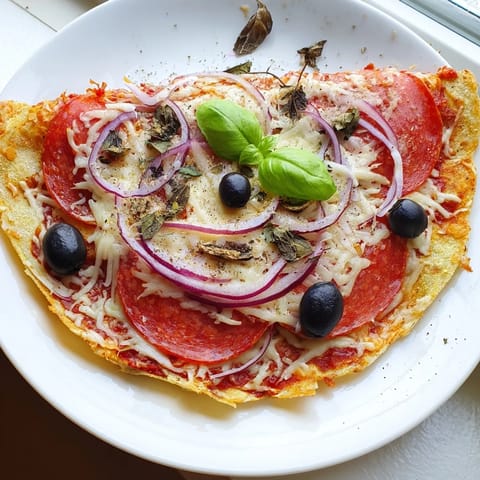 Cheesy Tortilla Pizza Wrap