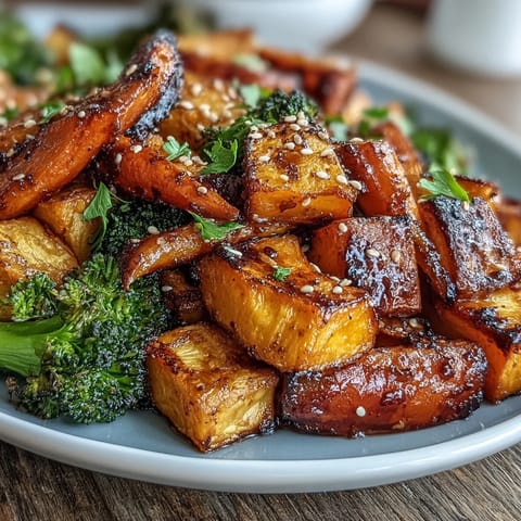 Miso Butter Roasted Vegetables