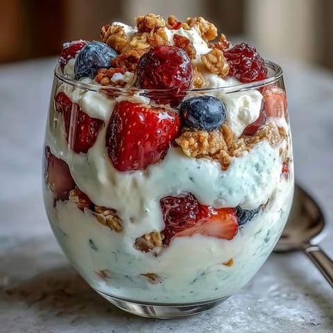 Cottage Cheese Berry Parfait