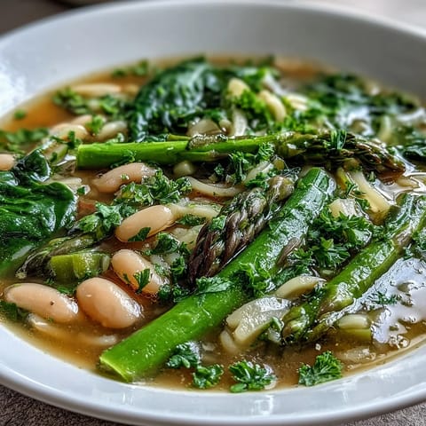 Spring Minestrone White Beans