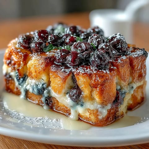 Blueberry Lemon Sourdough French Toast