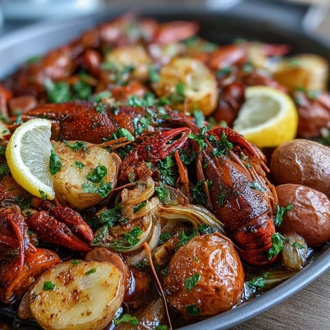 Indoor Crawfish Boil Dinner