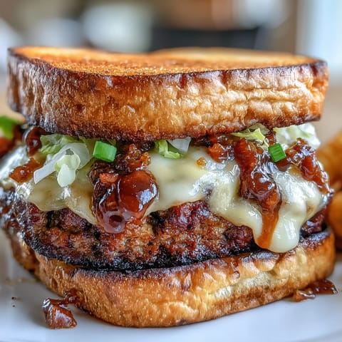 Juicy smash burger with crispy edges, melty American cheese, and tangy secret sauce on a toasted bun, served with pickles and lettuce.