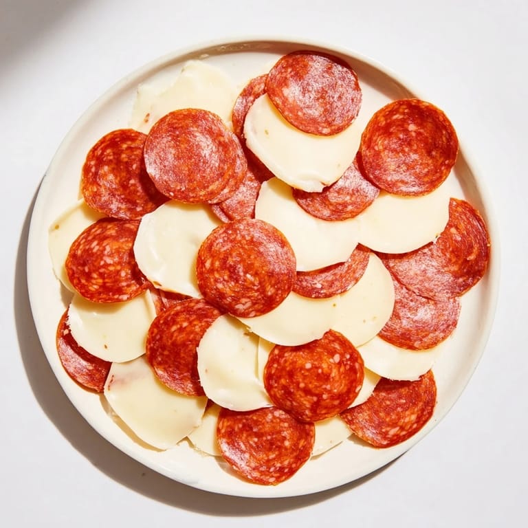 Perfectly layered Dragon Scale appetizer showcasing melted cheese and crispy pepperoni, delicious and party-ready.