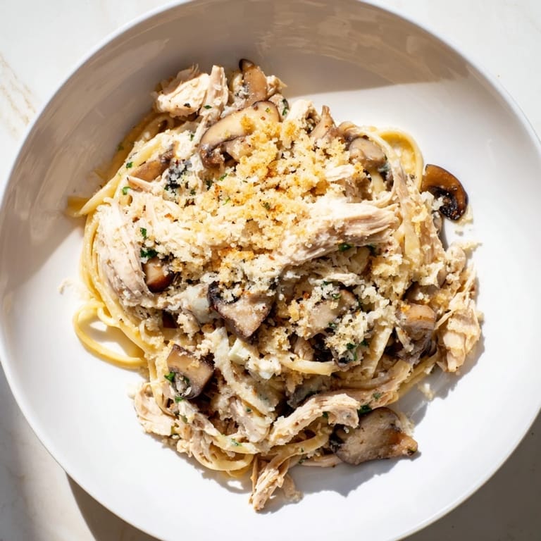 Imagine the aroma: a baked Turkey Tetrazzini with melted cheese, a comforting family favorite.