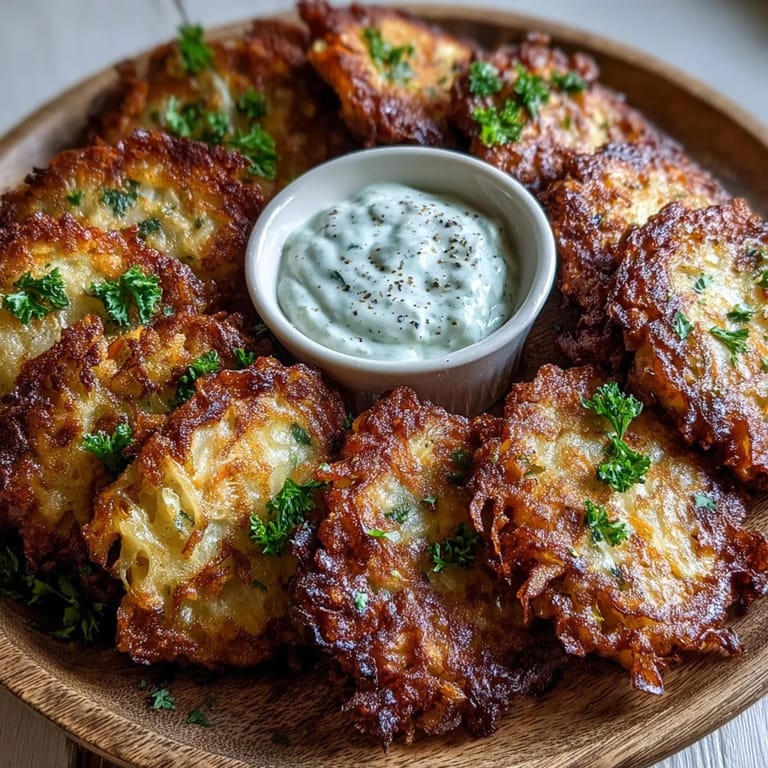 Freshly fried Cabbage Fritters With Dipping Sauce served alongside a tangy dip, perfect for a savory appetizer or snack.