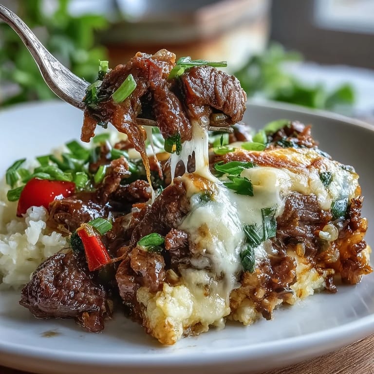 Served steaming hot with a fresh green salad, this Keto Philly Cheesesteak Casserole with Cauliflower Rice makes a comforting low-carb dinner.