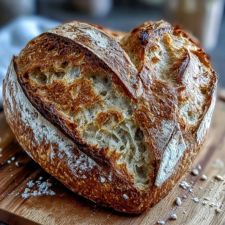 Artisan sourdough Valentine hearts with intricate scoring and rustic texture, perfect for romantic breakfasts or brunch gatherings.