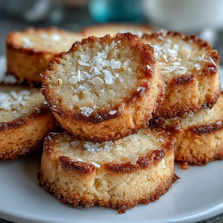 Delicate cardamom shortbread cookies with a crumbly texture, perfect for pairing with a warm cup of tea.