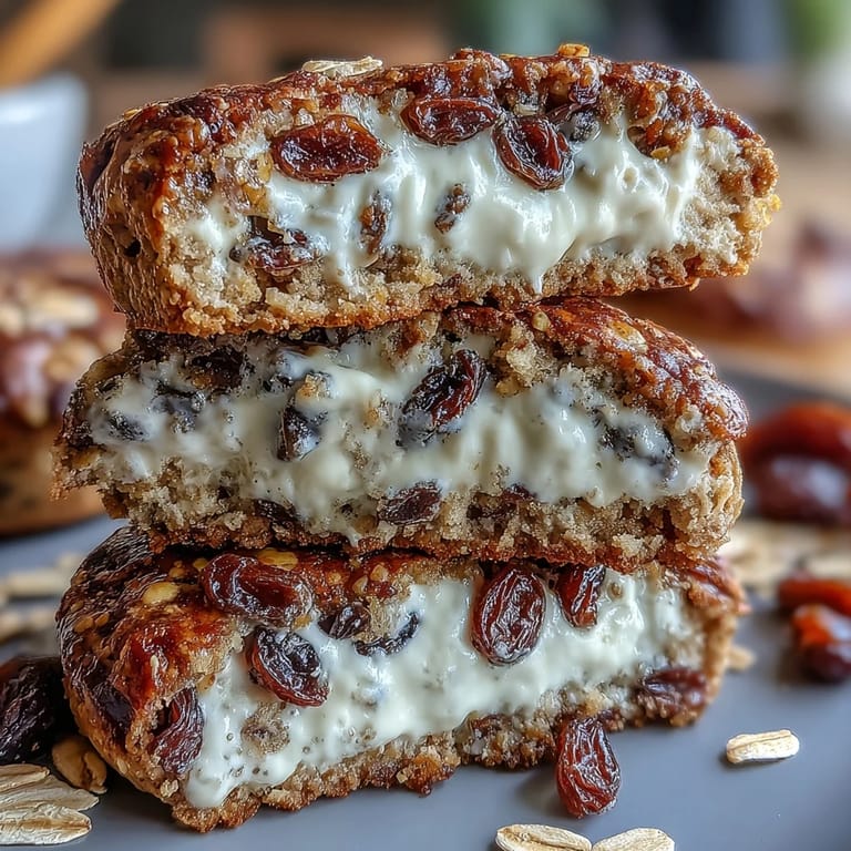 Wholesome cottage cheese oatmeal raisin breakfast cookies packed with protein and fiber for a healthy start.