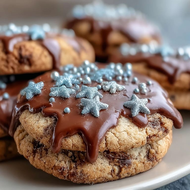 Vanilla sugar cookies decorated with a shimmering blue Pisces constellation and star-shaped sprinkles, ideal for astrology-themed parties or special occasions.