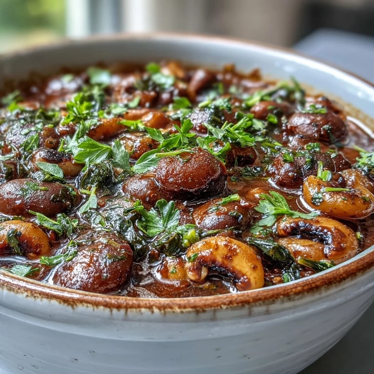 Creamy black-eyed peas and tender collard greens combine in a soul food stew, bursting with comforting, smoky flavors.  