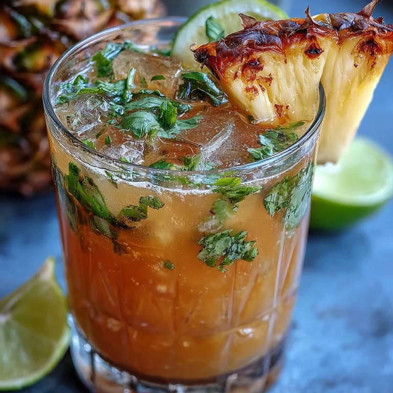 Bright and zesty pineapple basil agua fresca, a cooling Mexican-inspired drink perfect for warm spring and summer afternoons.