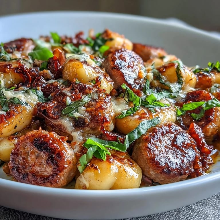 Easy Sheet Pan Gnocchi with Sausage and Peppers - vibrant Italian-American flavors roasted together for a quick, hearty weeknight meal.  
