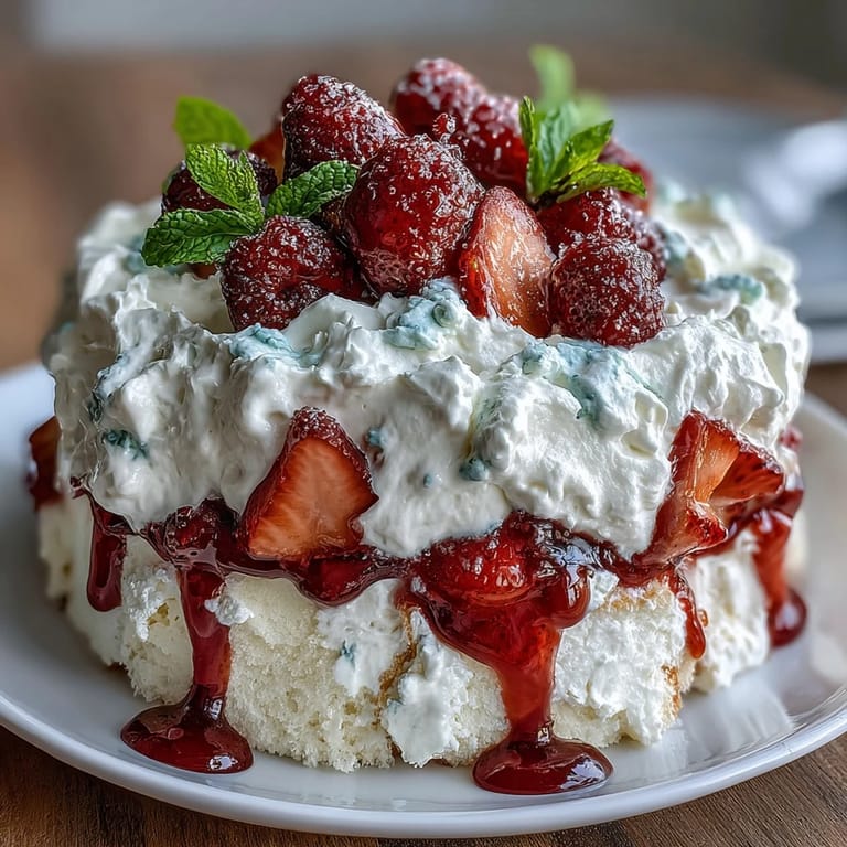 Red White Blue Berry Trifle dessert, artfully layered with creamy whipped topping.